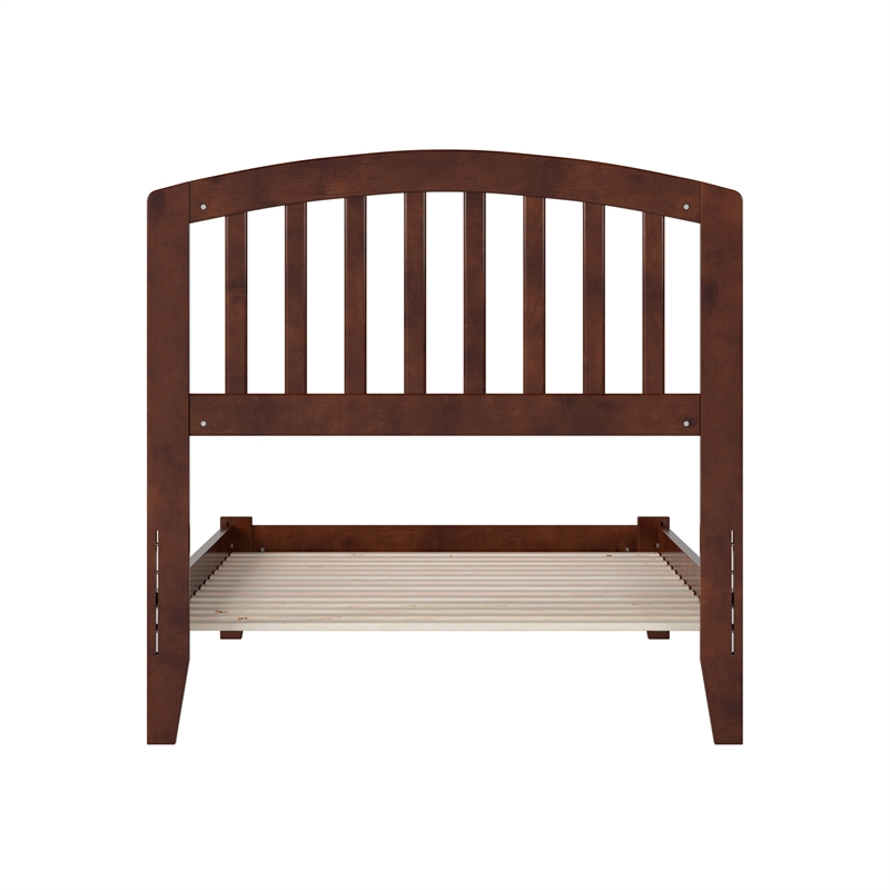 Richmond Twin Solid Wood Low Profile Platform Bed in Walnut