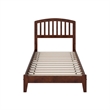 Richmond Twin Solid Wood Low Profile Platform Bed in Walnut