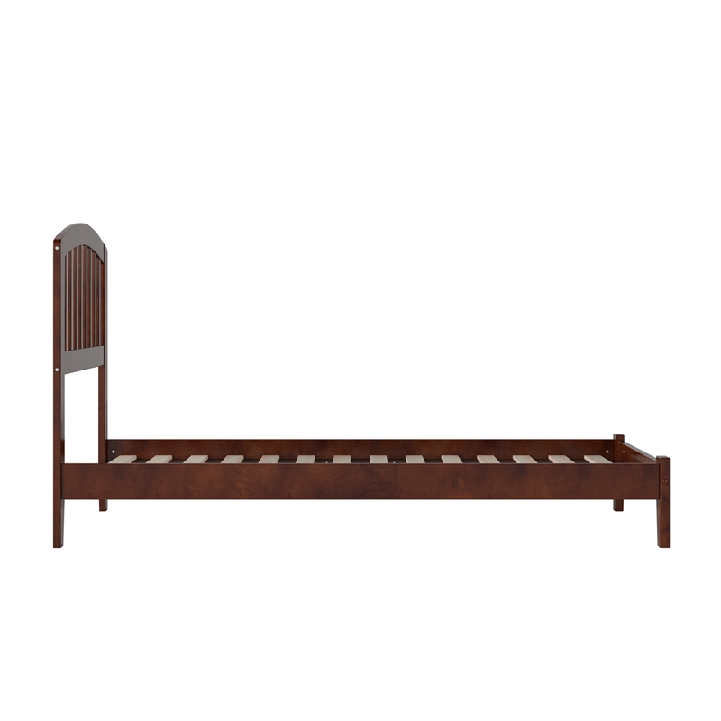 Richmond Twin Solid Wood Low Profile Platform Bed in Walnut