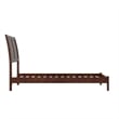 Portland Twin Solid Wood Low Profile Platform Bed in Walnut Brown
