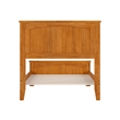 Nantucket Twin Low Profile Platform Bed with Matching Footboard in Light Toffee