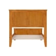 Madison Twin Low Profile Platform Bed with Matching Footboard in Light Toffee
