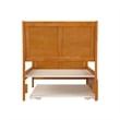 Portland Twin Wood Bed with Matching Footboard & Trundle in Light Toffee