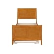 Portland Twin Wood Bed with Matching Footboard & Trundle in Light Toffee