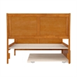 Portland Full Wood Bed with Matching Footboard & Trundle in Light Toffee