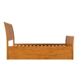Portland Full Wood Bed with Matching Footboard & Trundle in Light Toffee