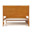 Portland Full Wood Bed with Matching Footboard & Trundle in Light Toffee