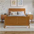 Portland Full Wood Bed with Matching Footboard & Trundle in Light Toffee
