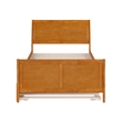 Portland Full Wood Bed with Matching Footboard & Trundle in Light Toffee