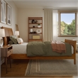 Valencia Twin XL Low Profile Platform Bed w/Matching Footboard in Light Toffee
