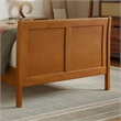 Valencia Twin XL Low Profile Platform Bed w/Matching Footboard in Light Toffee