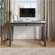 AFI Mission Solid Wood Writing Office Desk with Drawer in Gray