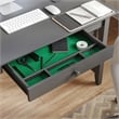 AFI Mission Solid Wood Writing Office Desk with Drawer in Gray