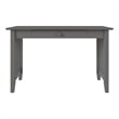 AFI Mission Solid Wood Writing Office Desk with Drawer in Gray