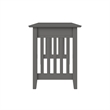 AFI Mission Solid Wood Writing Office Desk with Drawer in Gray