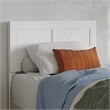 Berkshire Twin XL Wood Low Profile Platform Bed with Matching Footboard in White