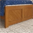 Berkshire Twin Wood Low Profile Platform Bed wMatching Footboard in Light Toffee