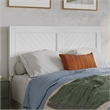 Berkshire Full Low Profile Wood Platform Bed with Matching Footboard in White