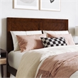 Berkshire Full Low Profile Wood Platform Bed with Matching Footboard in Walnut