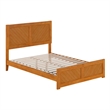 Berkshire Full Low Wood Platform Bed with Matching Footboard in Light Toffee