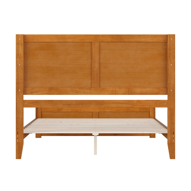 Berkshire Queen Low Profile Platform Bed with Matching Footboard in Light Toffee
