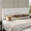 Berkshire King Wood Low Profile Platform Bed with Matching Footboard in White