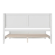 Berkshire King Wood Low Profile Platform Bed with Matching Footboard in White