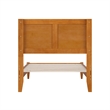 Berkshire Twin Wood Low Profile Platform Bed in Light Toffee