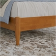 Berkshire Full Wood Low Profile Platform Bed in Light Toffee