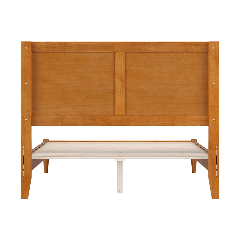 Berkshire Full Wood Low Profile Platform Bed in Light Toffee