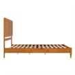 Berkshire Queen Wood Low Profile Platform Bed in Light Toffee