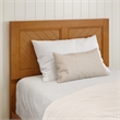 Canyon Twin XL Storage Wood Platform Bed with Matching Footboard in Light Toffee