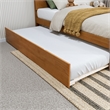 Canyon Twin Wood Platform Bed with Matching Footboard & Trundle in Light Toffee