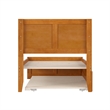 Canyon Twin Wood Platform Bed with Matching Footboard & Trundle in Light Toffee