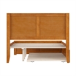 Canyon Full Wood Platform Bed with Matching Footboard & Trundle in Light Toffee