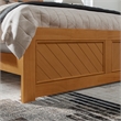 Canyon Full Foundation Bed Frame with Matching Footboard in Light Toffee