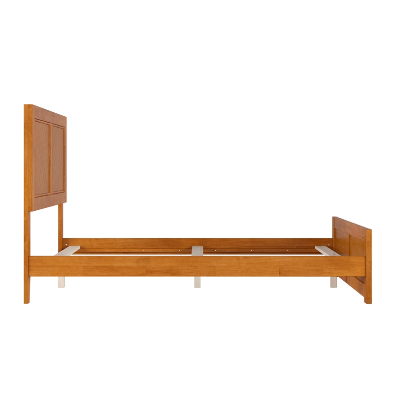 Canyon Full Foundation Bed Frame with Matching Footboard in Light Toffee