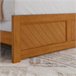 Canyon Queen Foundation Bed Frame with Matching Footboard in Light Toffee