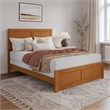Canyon Queen Foundation Bed Frame with Matching Footboard in Light Toffee