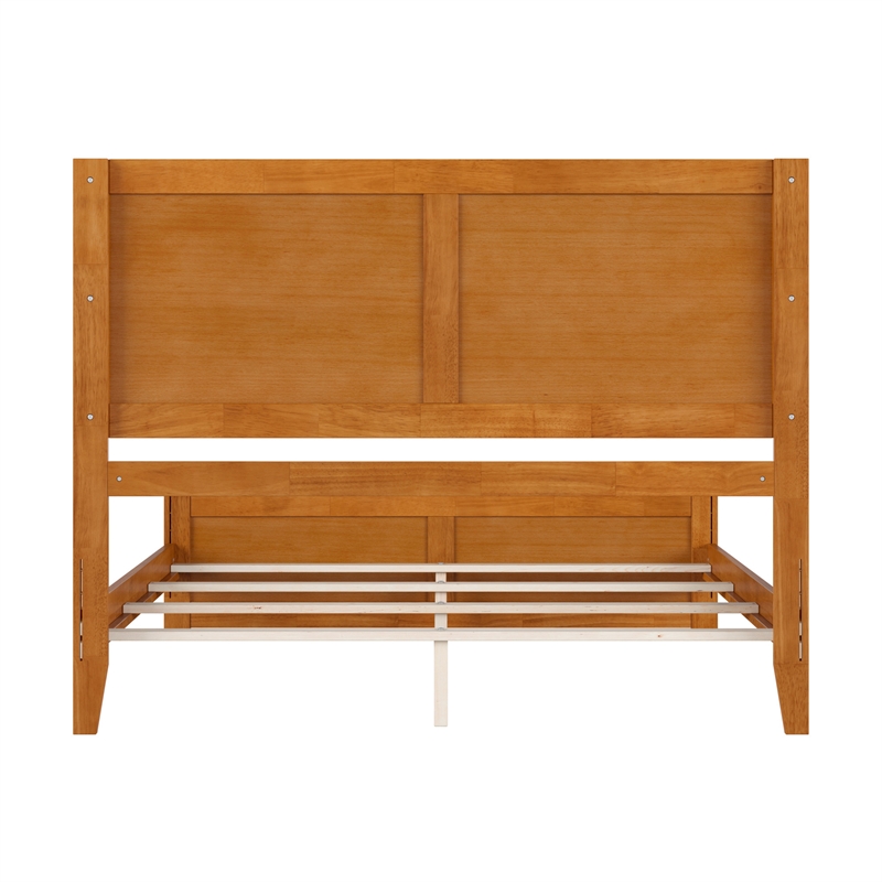 Canyon Queen Foundation Bed Frame with Matching Footboard in Light Toffee