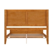 Canyon Queen Foundation Bed Frame with Matching Footboard in Light Toffee