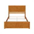 Canyon Queen Foundation Bed Frame with Matching Footboard in Light Toffee