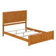 Canyon Queen Foundation Bed Frame with Matching Footboard in Light Toffee