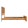 Canyon Queen Foundation Bed Frame with Matching Footboard in Light Toffee