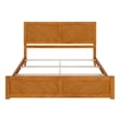 Canyon King Foundation Bed Frame with Matching Footboard in Light Toffee