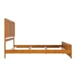Canyon King Foundation Bed Frame with Matching Footboard in Light Toffee