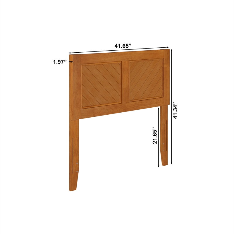 Canyon Twin Wood Headboard in Light Toffee