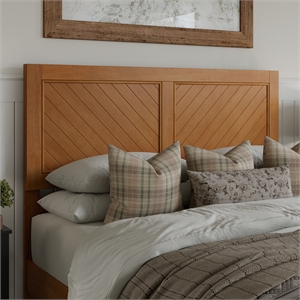 Canyon Queen Wood Headboard in Light Toffee