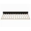 Twin XL Mid-Century Modern Solid Wood Trundle Bed in Black
