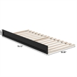Twin XL Mid-Century Modern Solid Wood Trundle Bed in Black